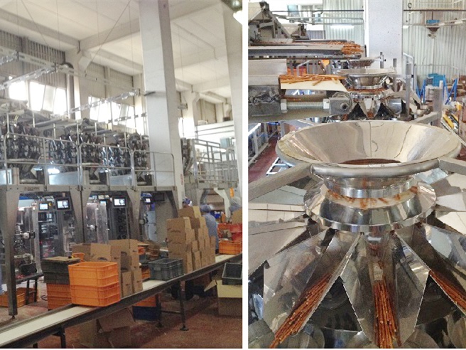 Weigher for stick shaped products